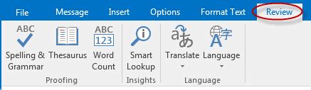 grammar check in outlook|How To Check Spelling and Grammar In Microsoft Outlook Email .